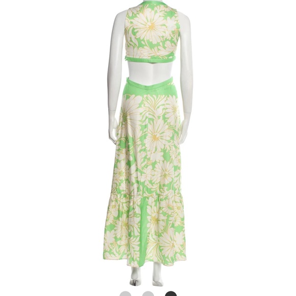 NWT! SANDRO Ludmila Cutout Floral-Print Satin-twill SIZE 42 - Picture 10 of 10